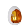 mutoni vintage Windlicht Egg Weiss-Gold 19> Windlichter & Teelichthalter