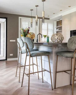 Richmond Interiors Windlicht Jaimy Gold 27> Windlichter & Teelichthalter