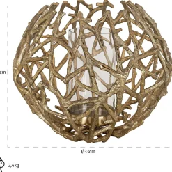 Richmond Interiors Windlicht Jaimy Gold 27><noscript><img width=