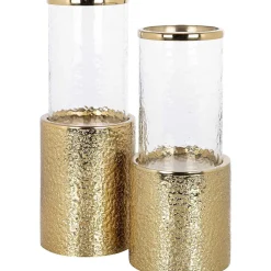 Richmond Interiors Windlicht Marlou Gold 40> Windlichter & Teelichthalter