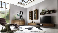 mutoni exquisite Wohnzimmer Kombination Compose Wildeiche> Wohnwände