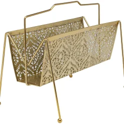 KARE Design Zeitungsständer Basket Gold Klein> Zeitungsständer