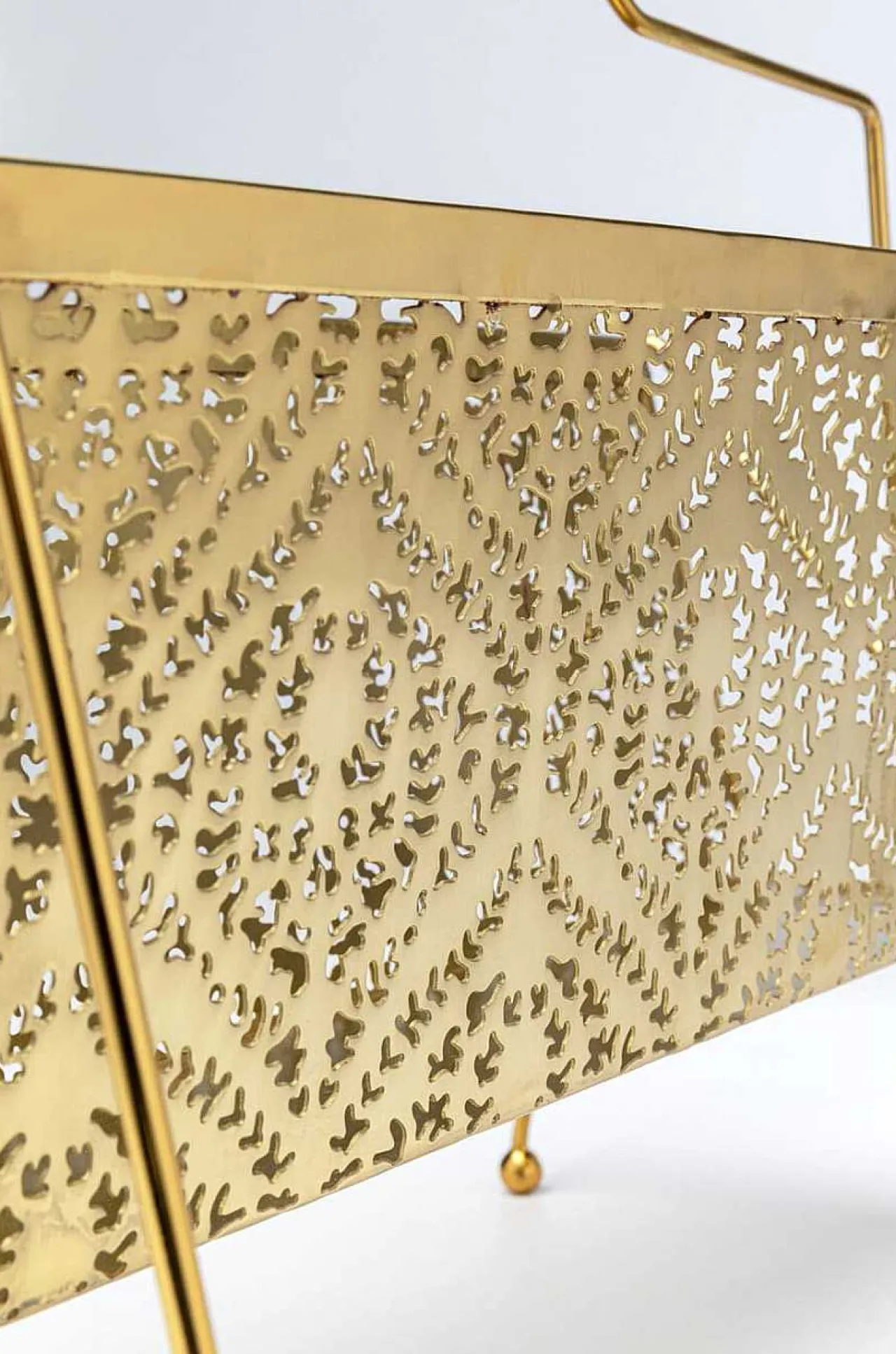 KARE Design Zeitungsständer Basket Gold Klein> Zeitungsständer