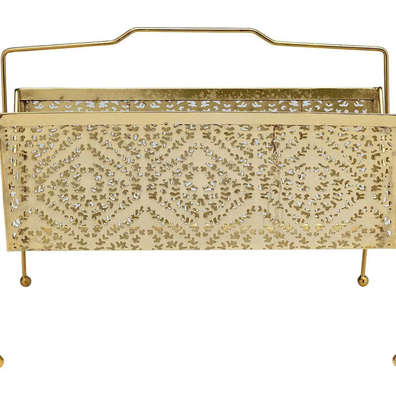 KARE Design Zeitungsständer Basket Gold Klein> Zeitungsständer