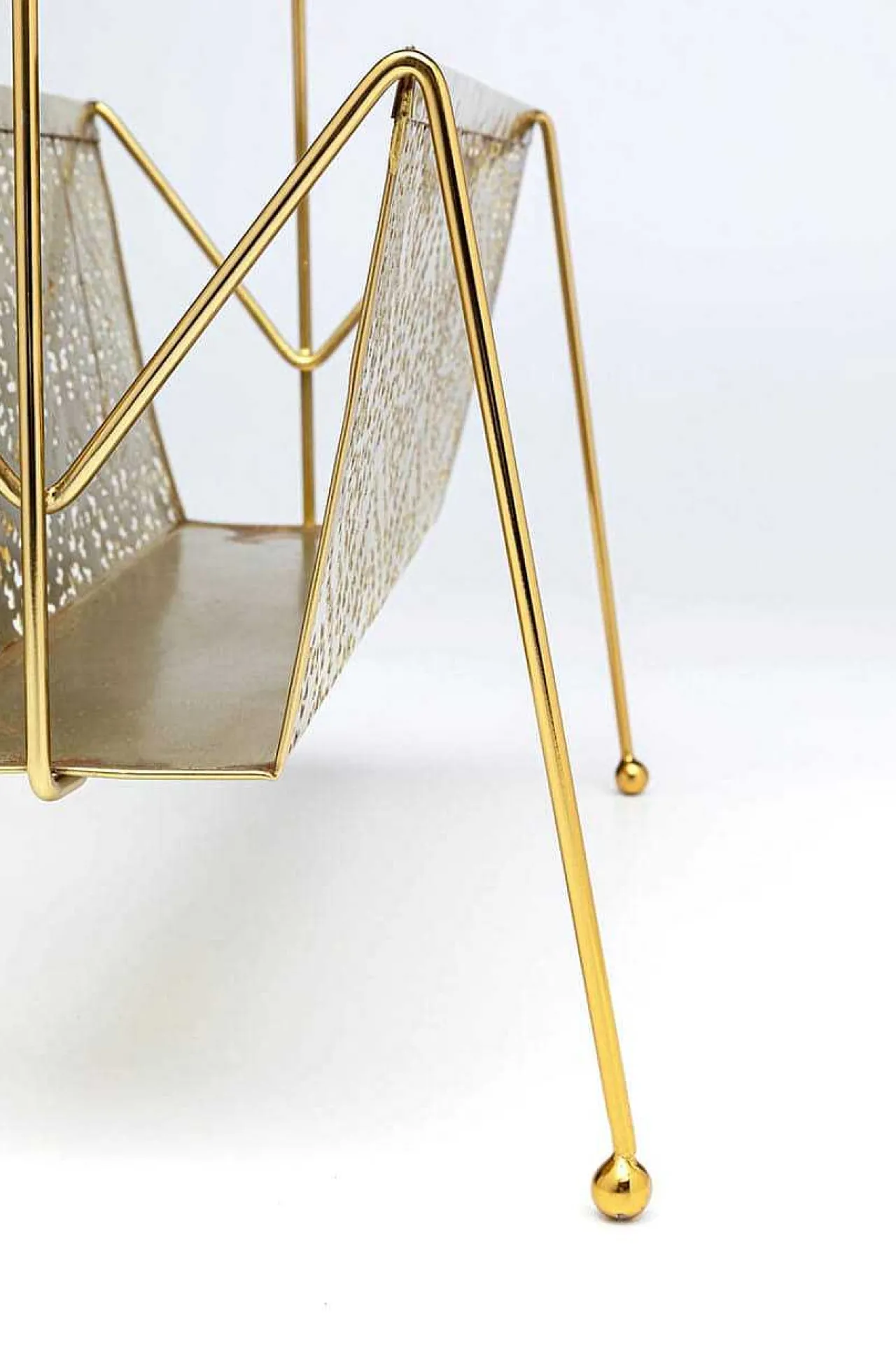 KARE Design Zeitungsständer Basket Gold Klein> Zeitungsständer