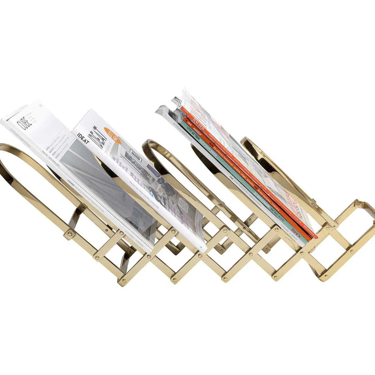 KARE Design Zeitungsständer Flex Gold> Zeitungsständer